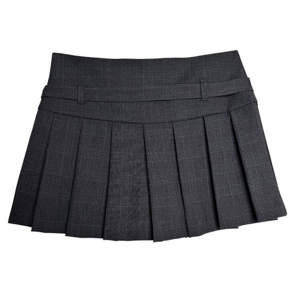 ZARA Y2K PLEATED MINI SKORT DARK ACADEMIA CLASSIC OLD MONEY PREPPY BADDIE XS - Picture 3 of 5